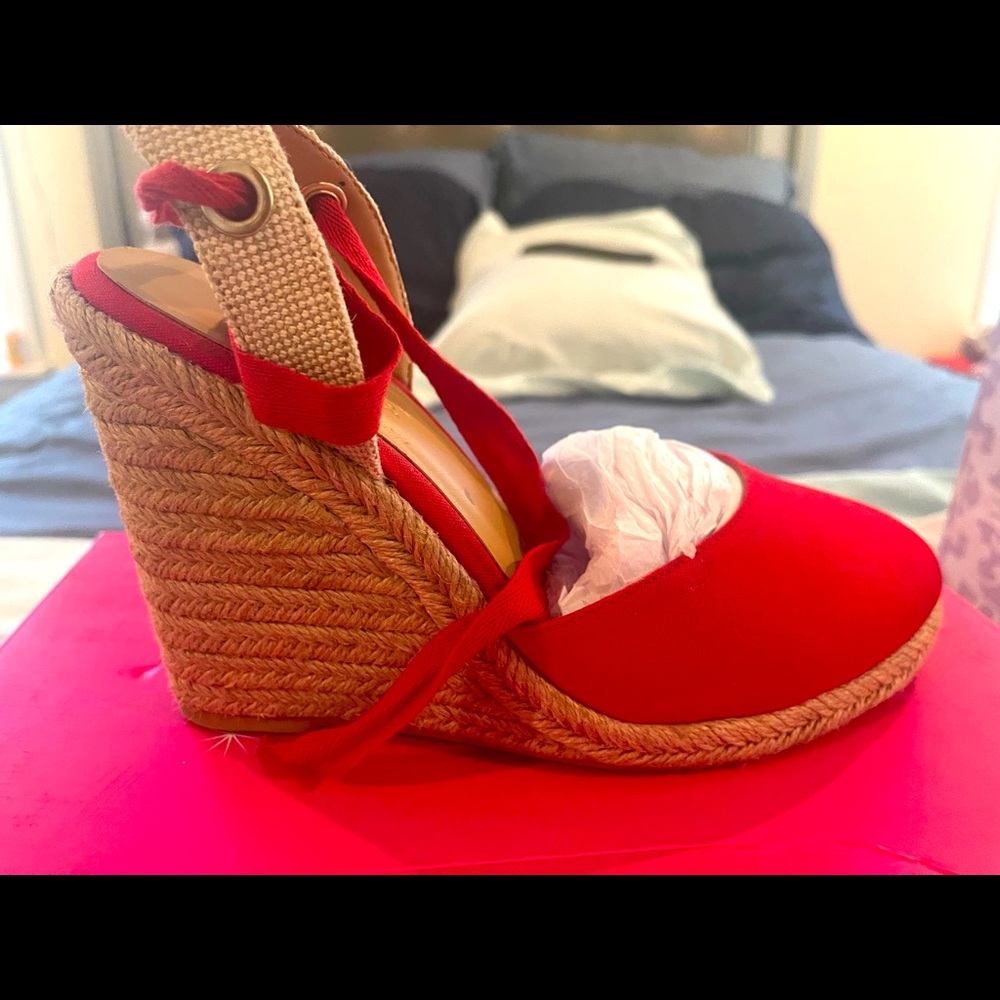 Cute evening or work wedge heels